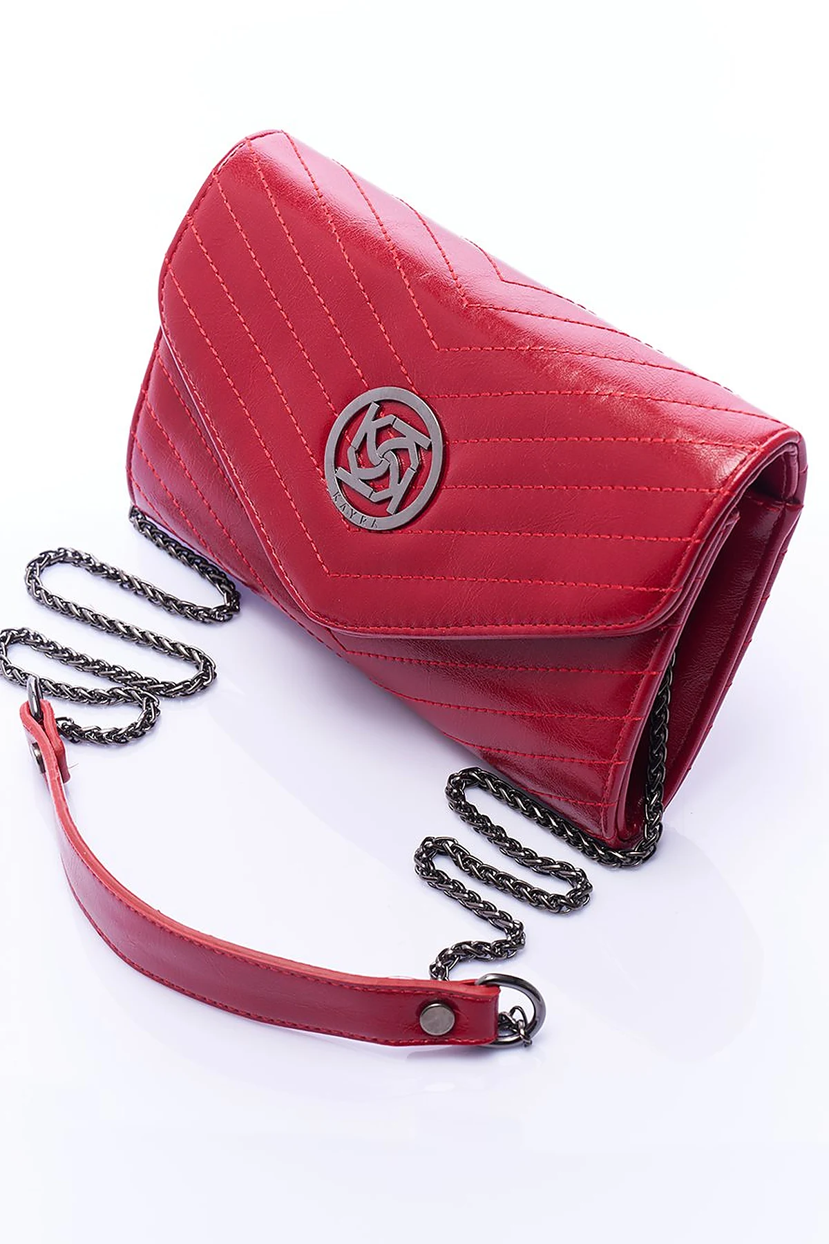 Envelope Form Bag with Logo Red