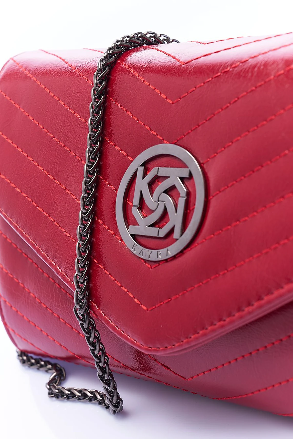 Envelope Form Bag with Logo Red