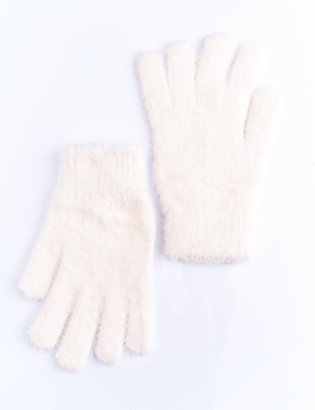 Plush Glove Ecru
