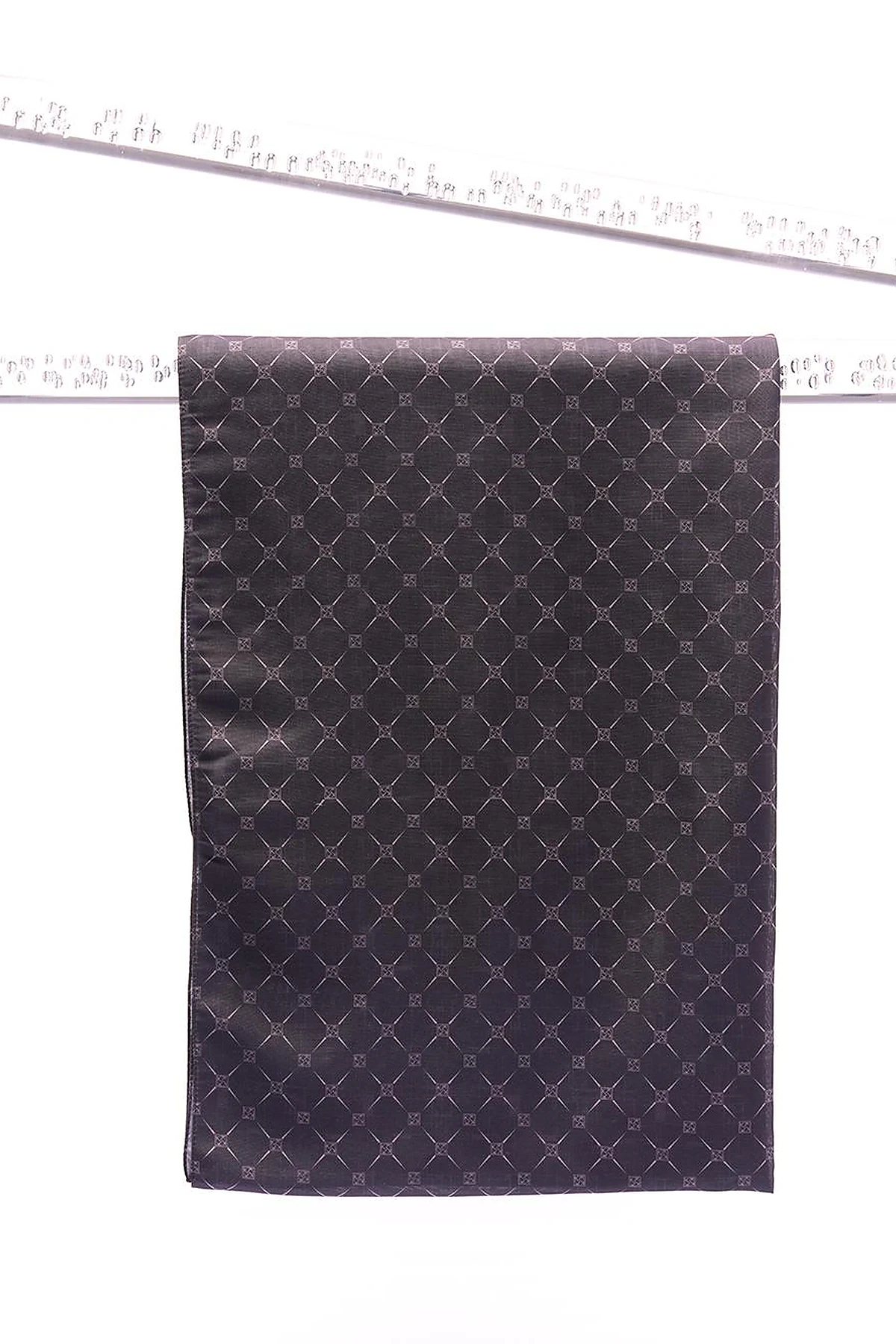 Monogram Patterned Shawl Dark Brown