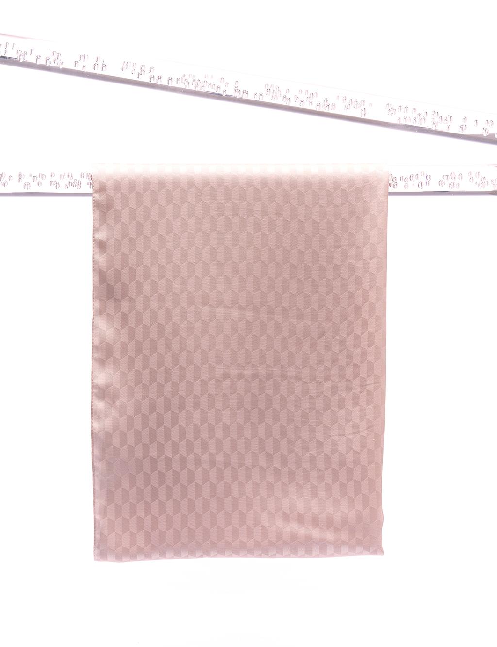 Jakarlı Monogram Şal Petek Desen Ta��