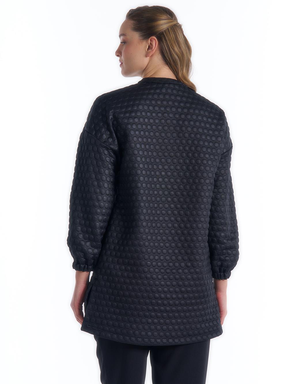 Textured Sweatshirt Black