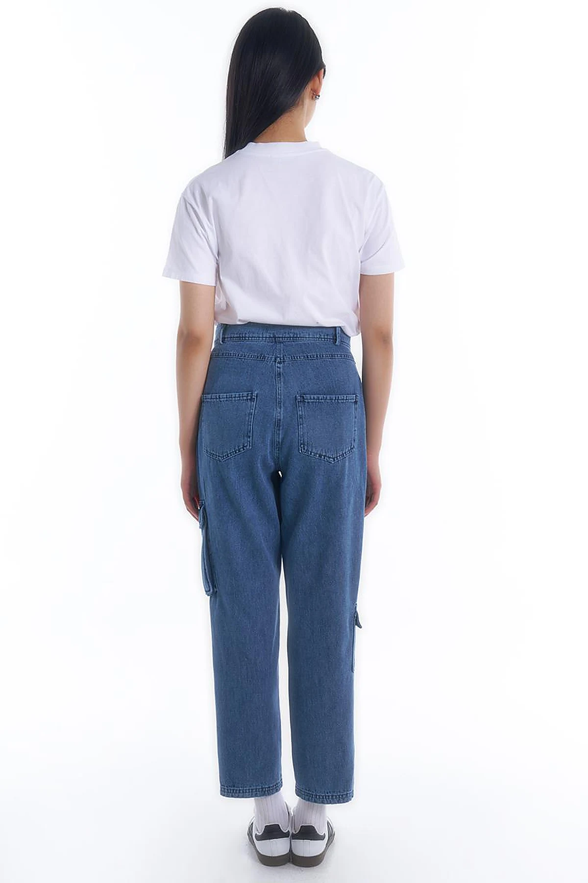 Pocket Detailed Denim Pants Indigo