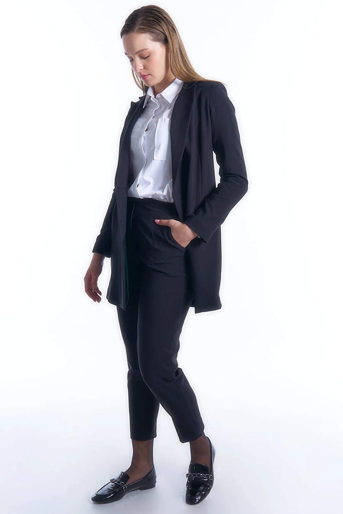 Blazer Jacket Suit Black