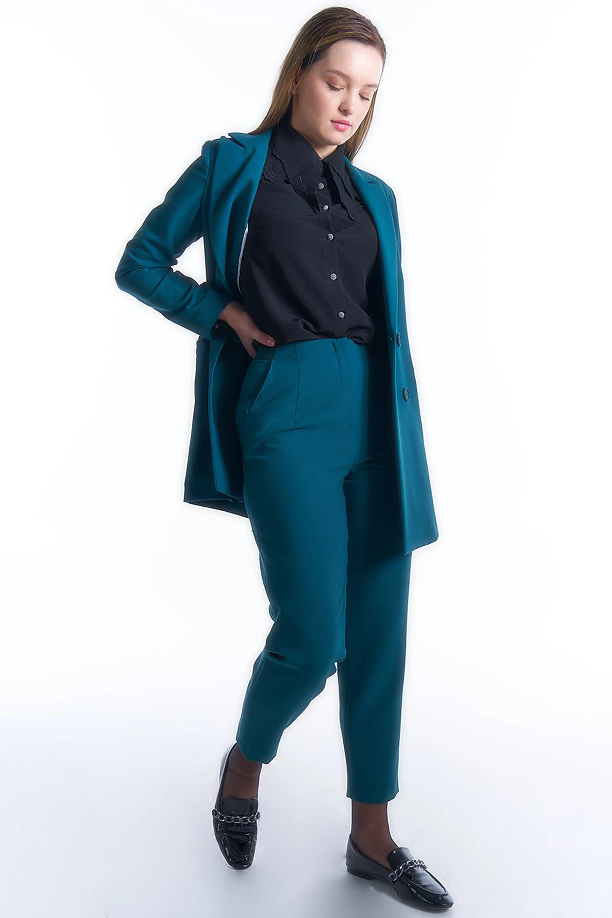 Blazer Jacket Suit Emerald