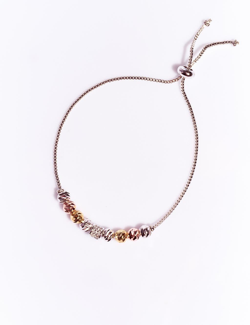 Dorica Zircon Stone Bracelet Silver