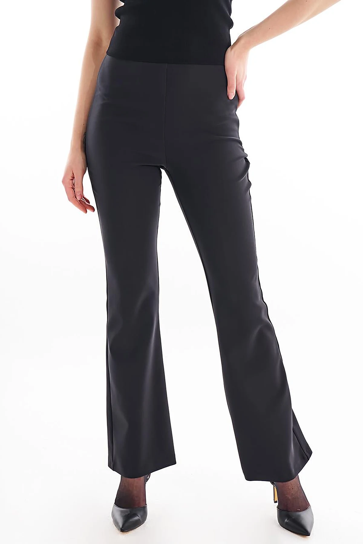 Flare Fit Pants Black