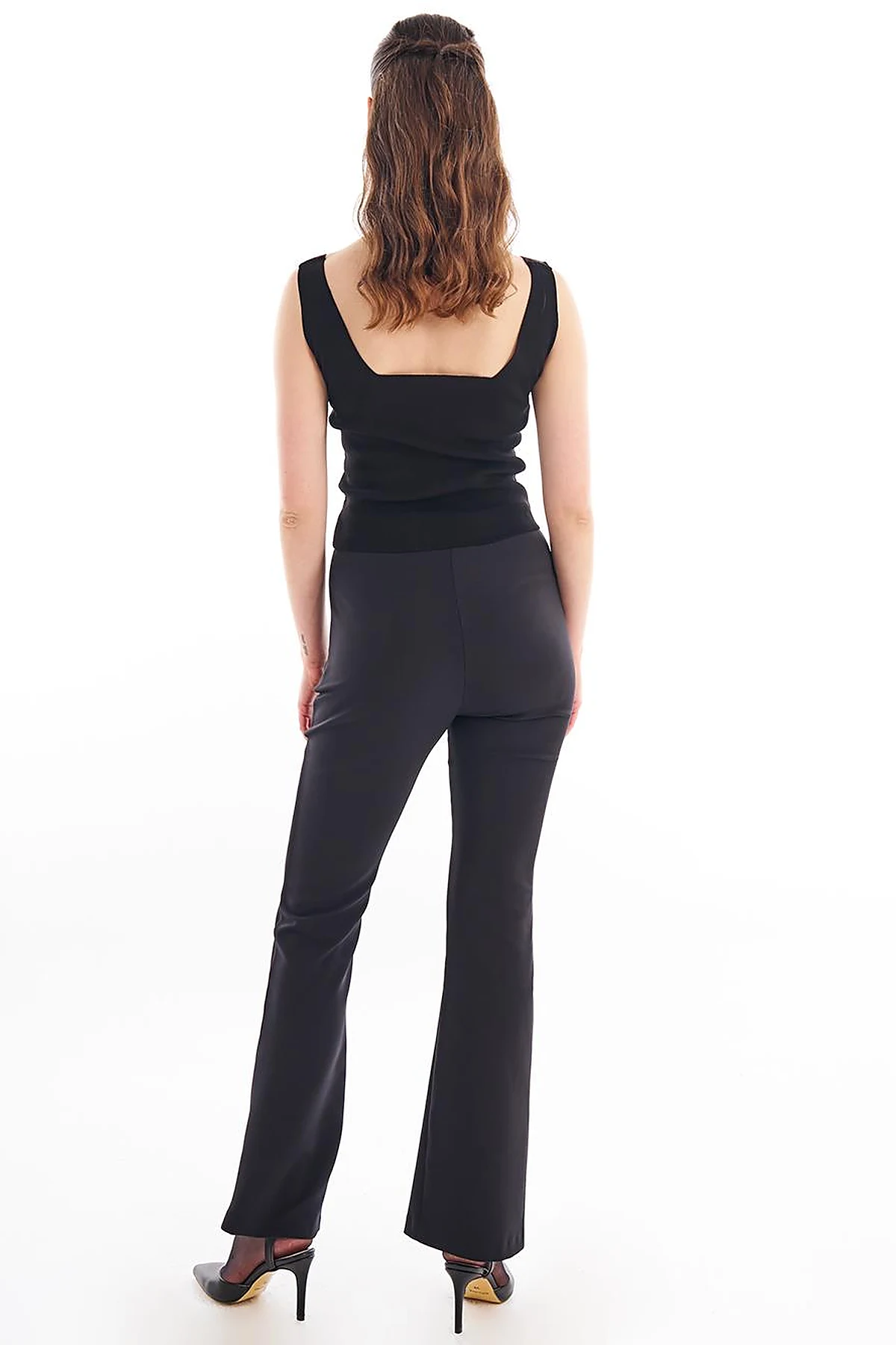 Flare Fit Pants Black
