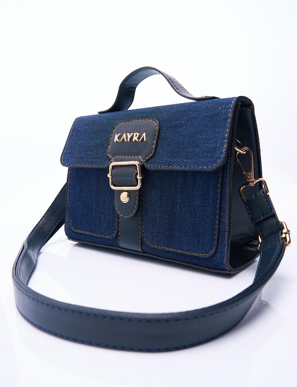 Denim Bag Jeans with Removable Strap