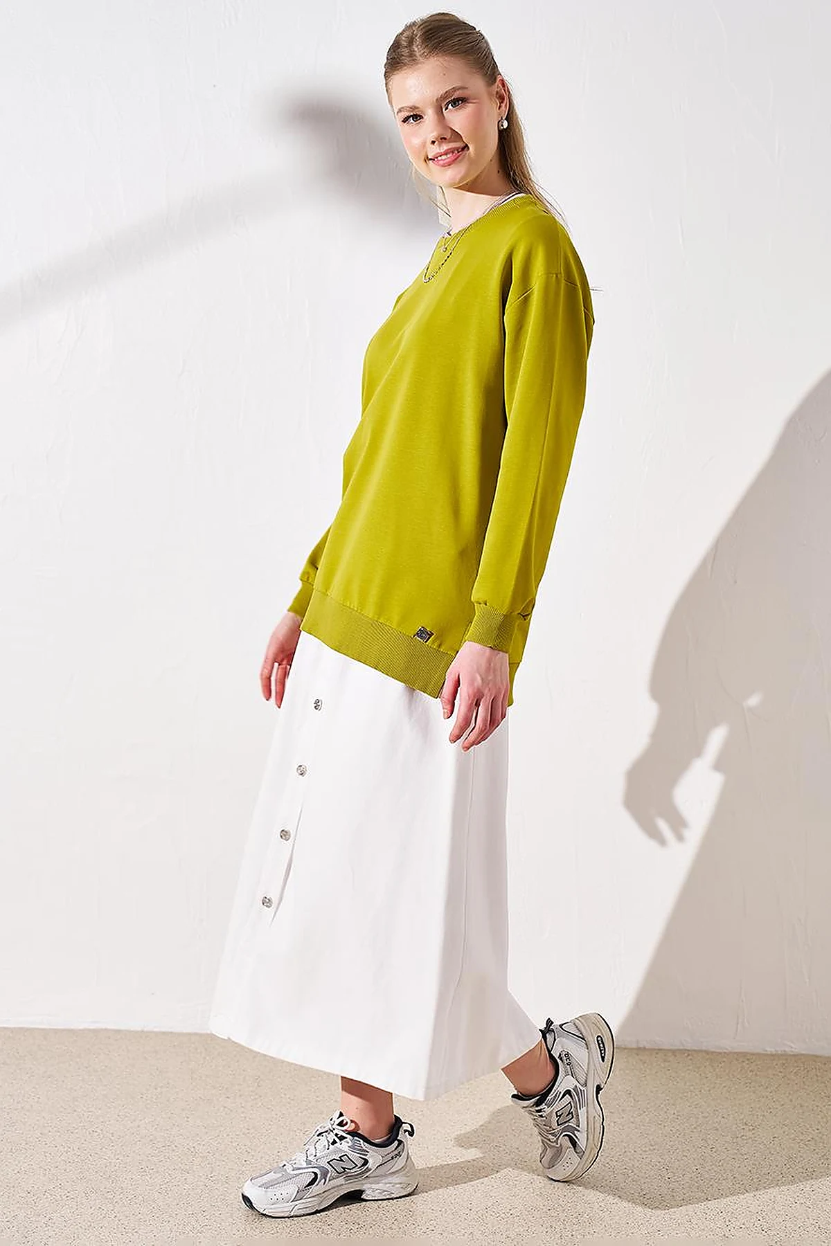 Zero Collar Sweatshirt Olive