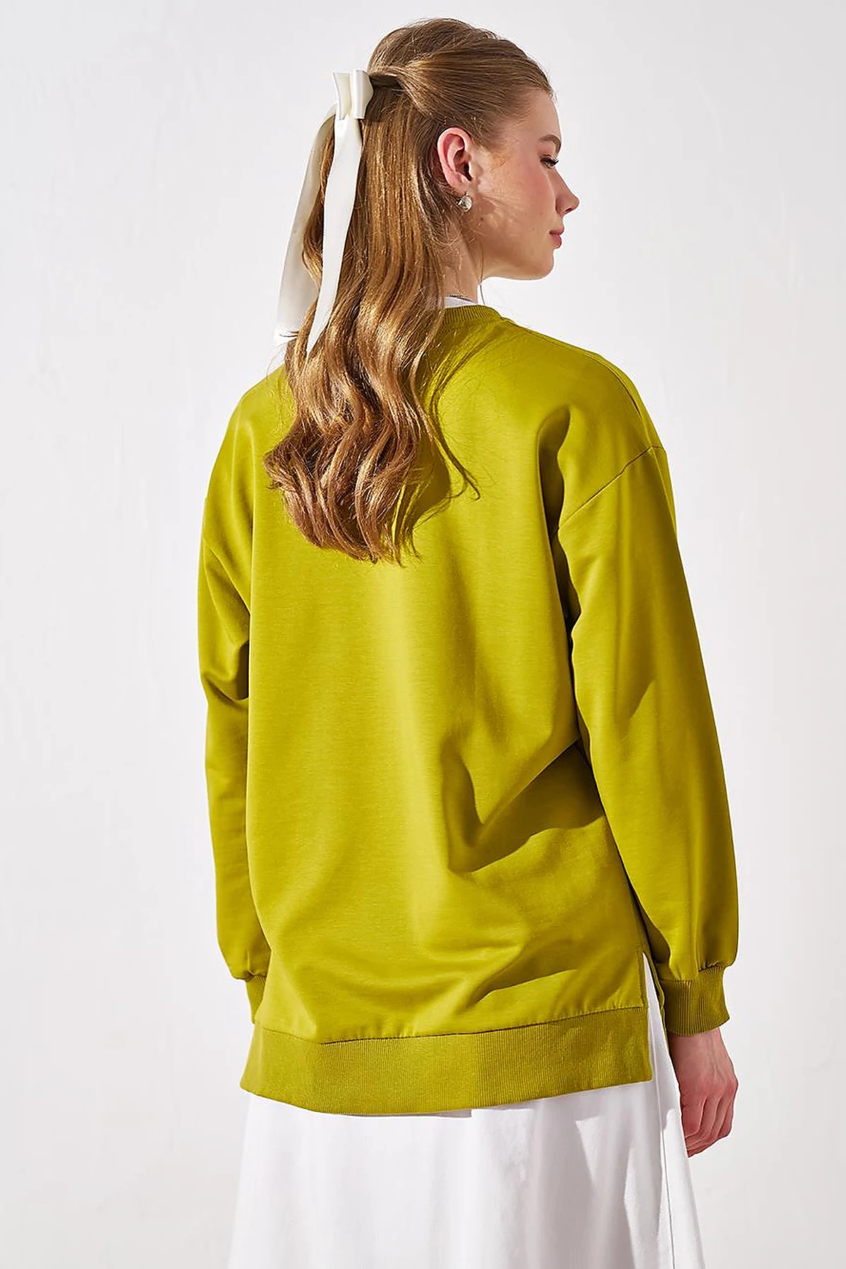 Zero Collar Sweatshirt Olive