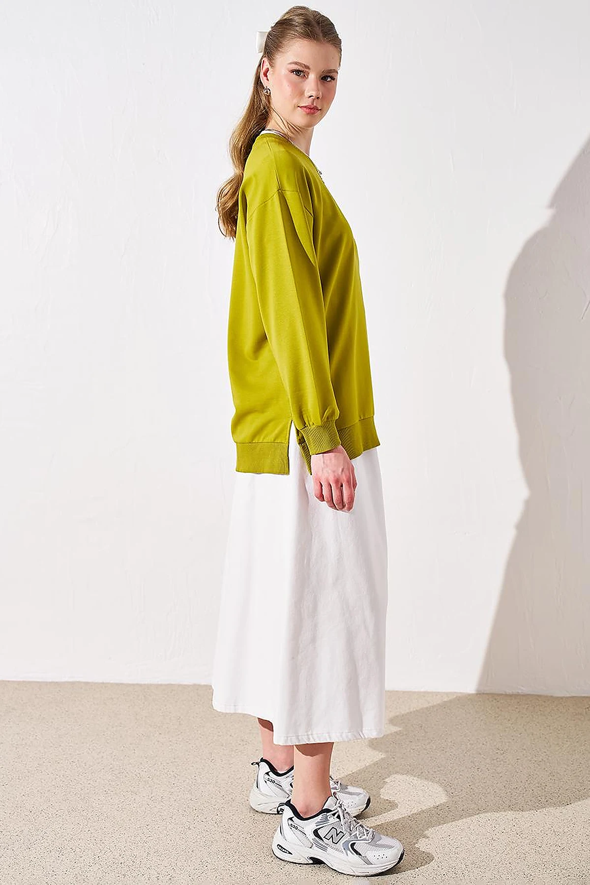 Zero Collar Sweatshirt Olive