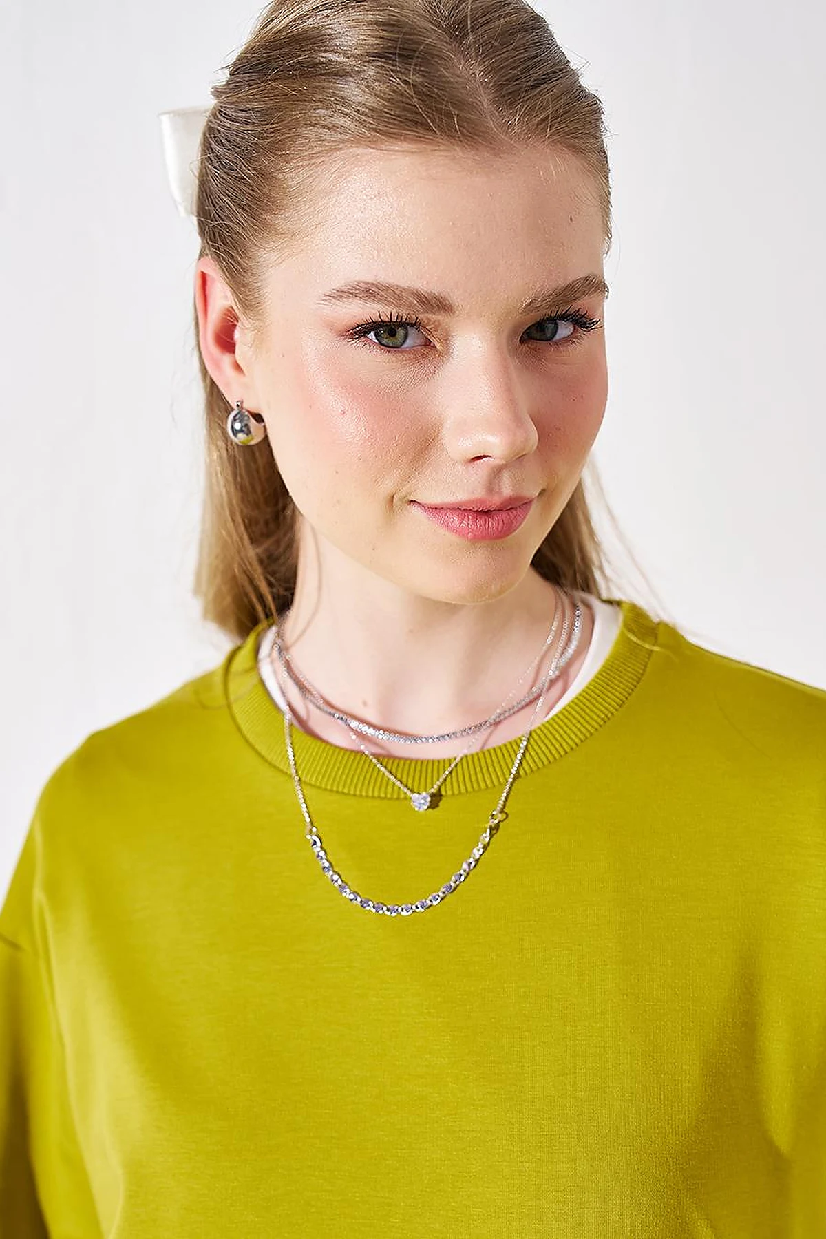 Zero Collar Sweatshirt Olive