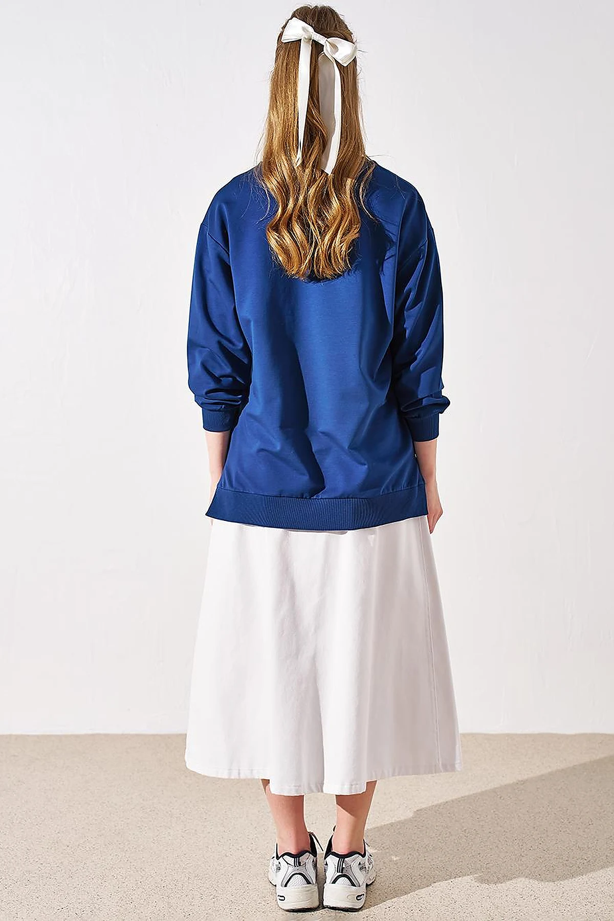 Zero Collar Sweatshirt Indigo
