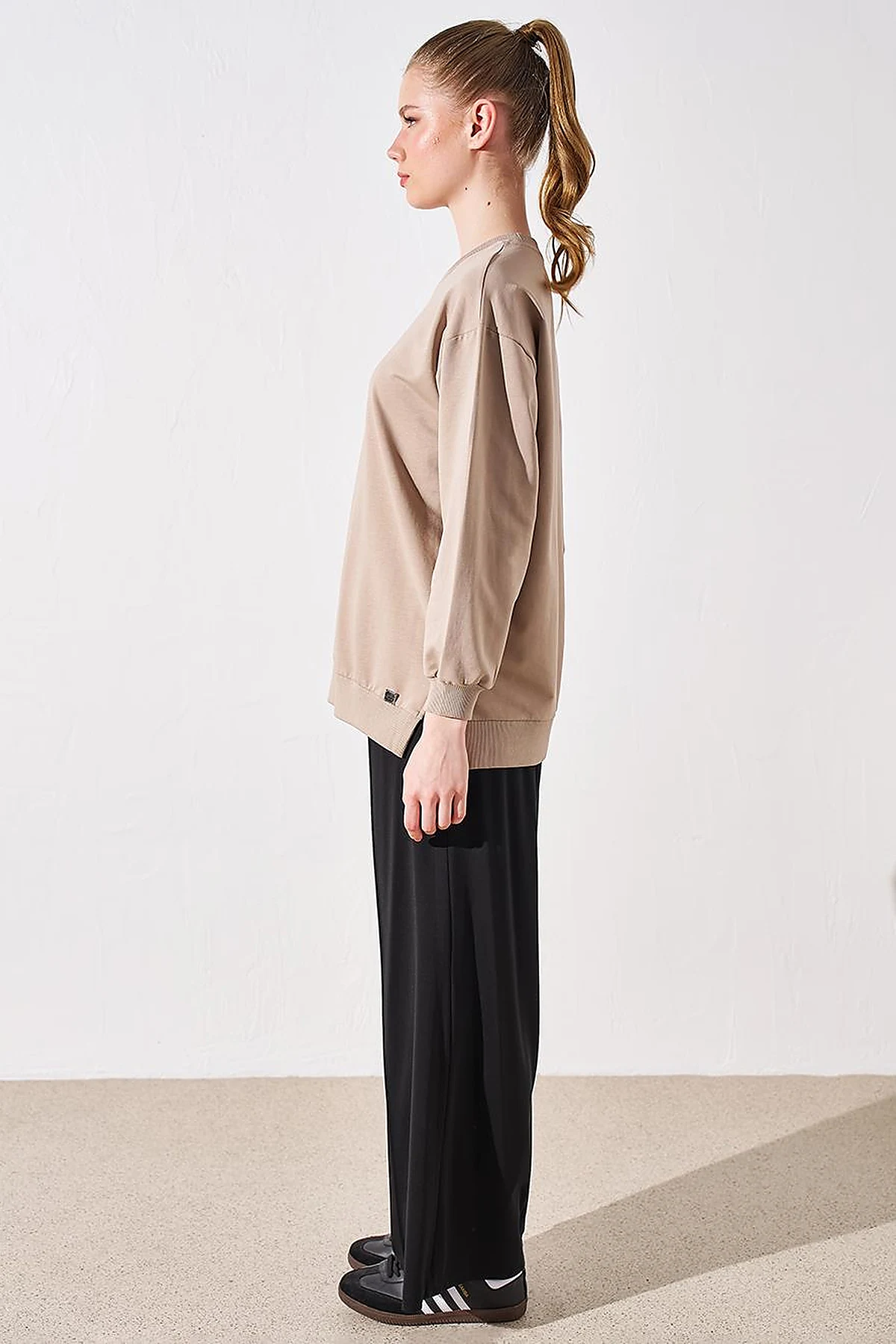 Zero Collar Sweatshirt Mink