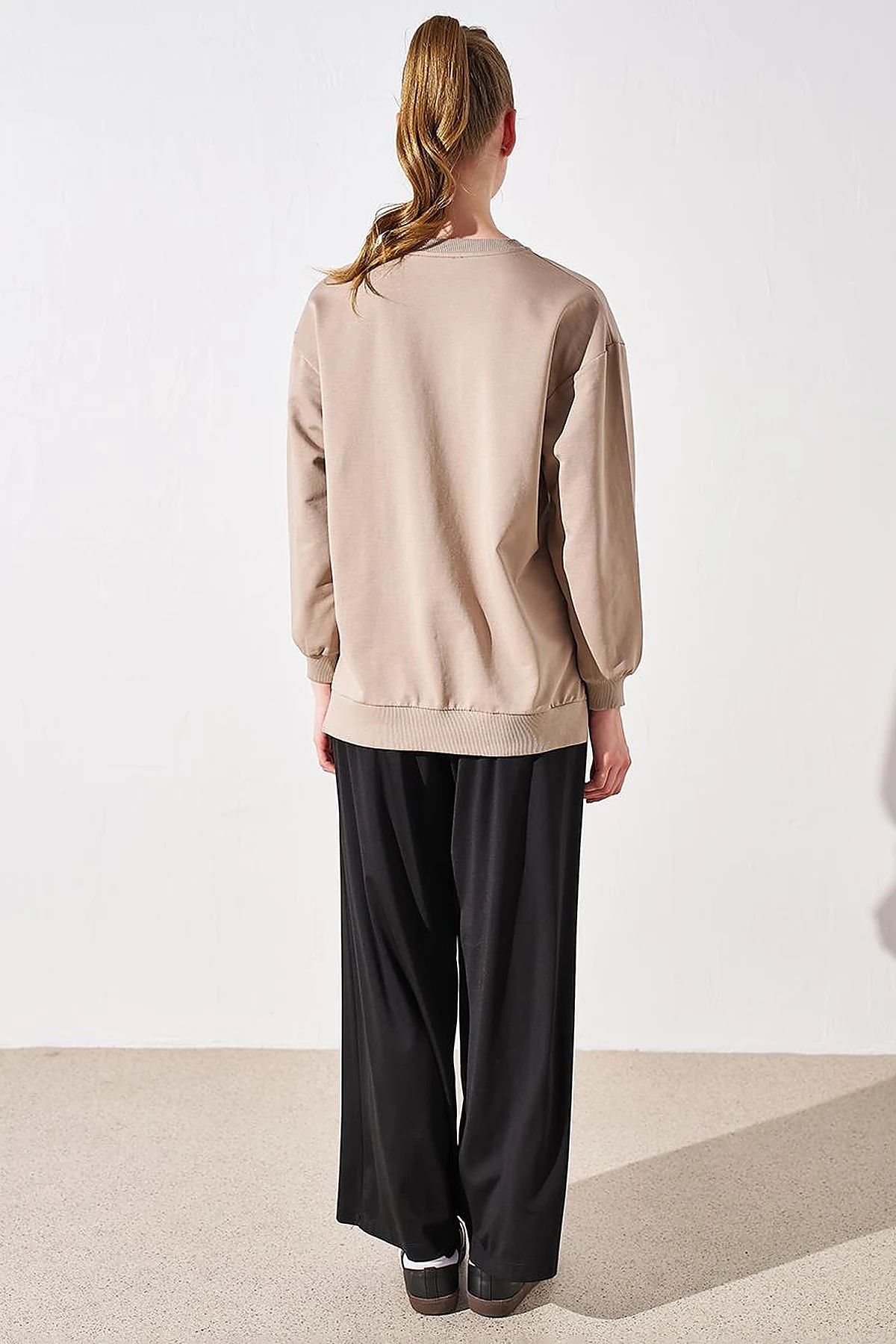 Zero Collar Sweatshirt Mink