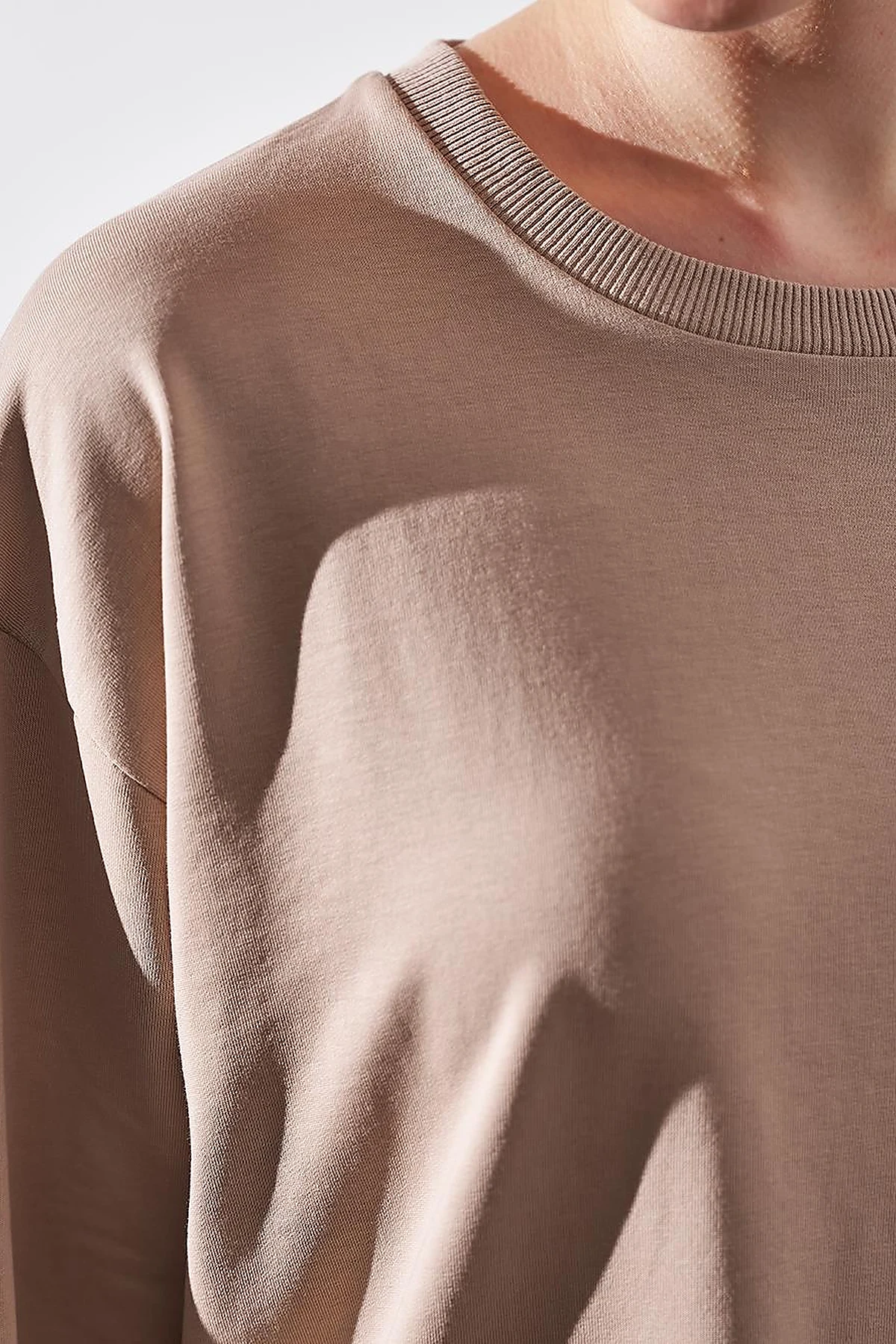 Zero Collar Sweatshirt Mink