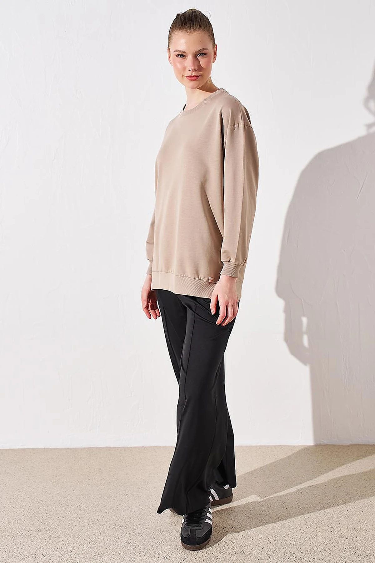 Zero Collar Sweatshirt Mink