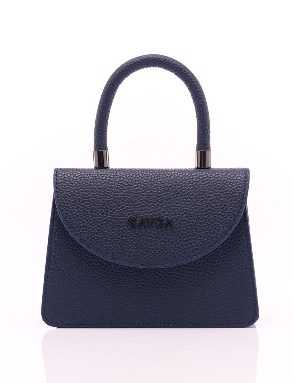Faux Leather Cover Bag Navy Blue