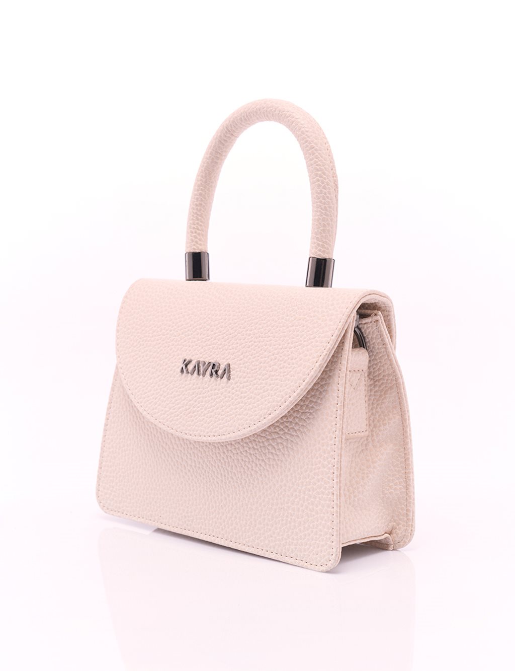 Artificial Leather Cover Bag Cream