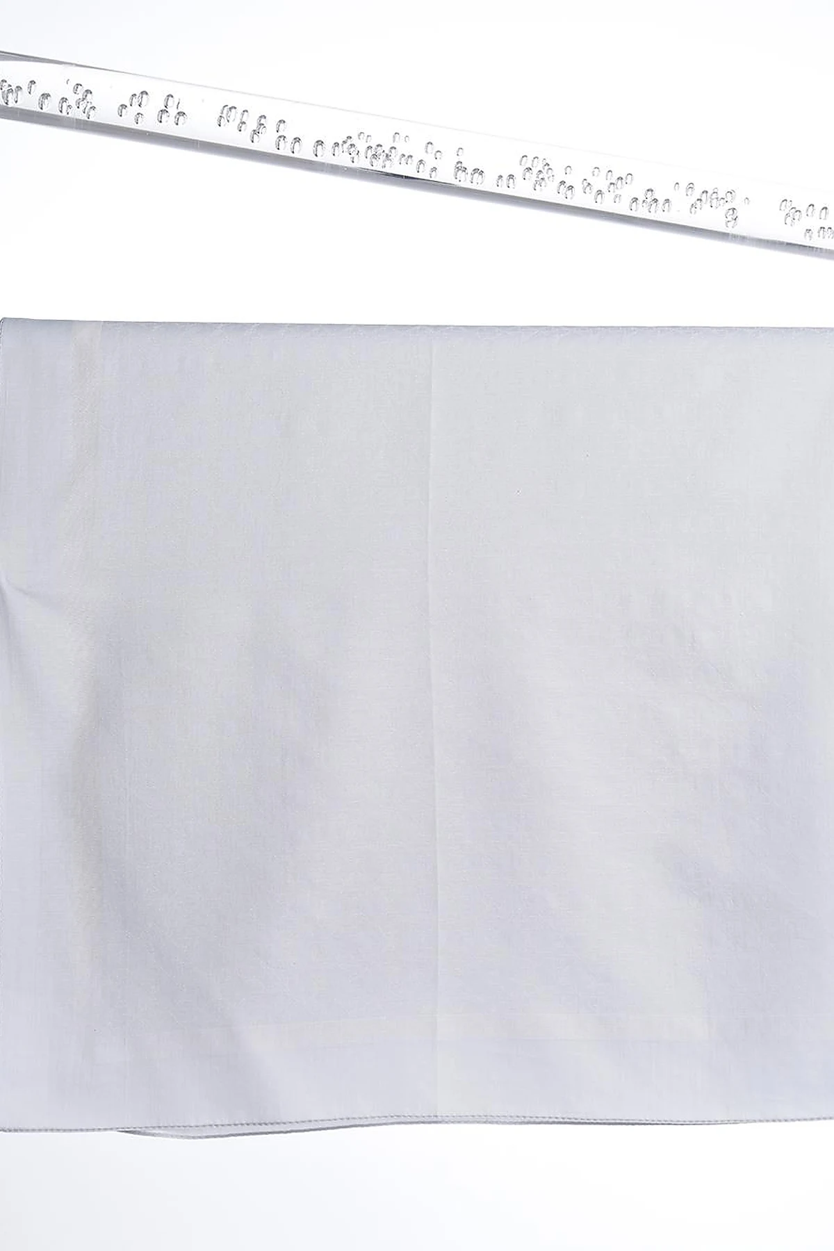 Cotton Monogram Scarf Light Gray
