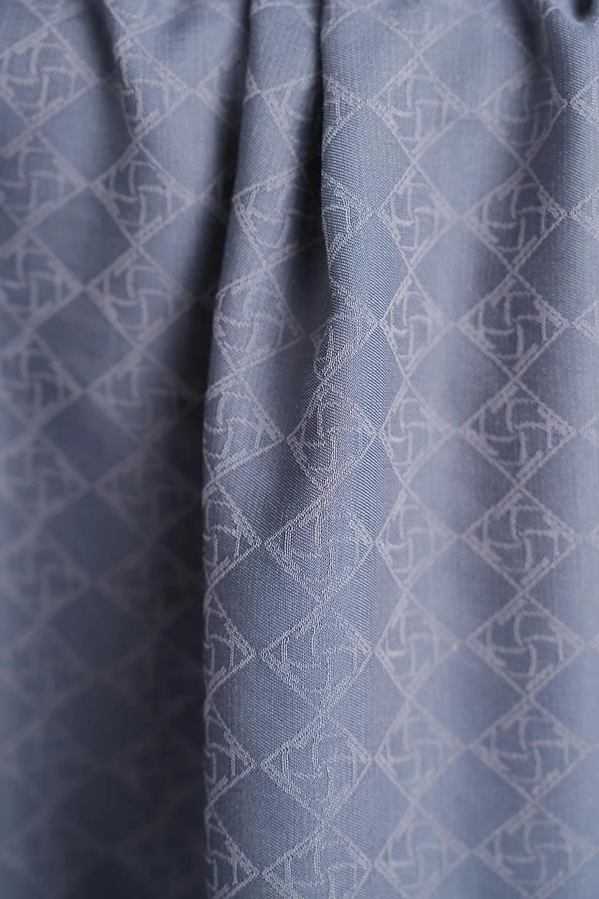 Cotton Monogram Scarf Anthracite