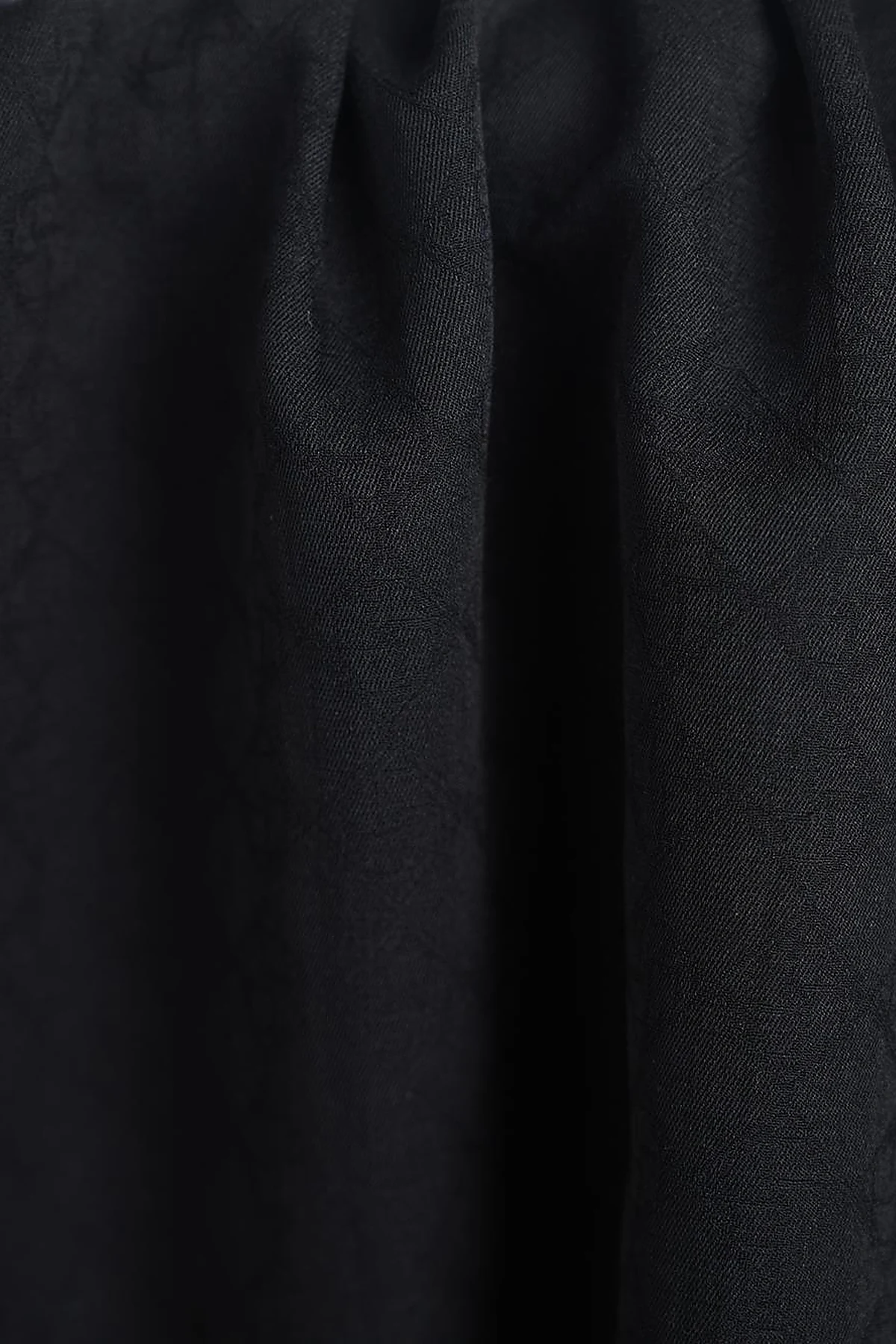 Cotton Monogram Scarf Black