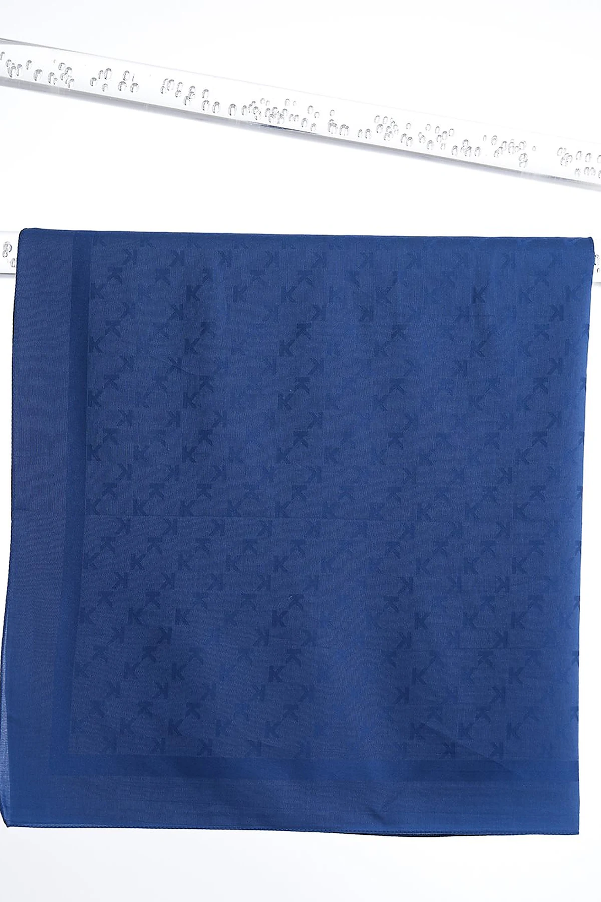 K Logo Woven Scarf Indigo