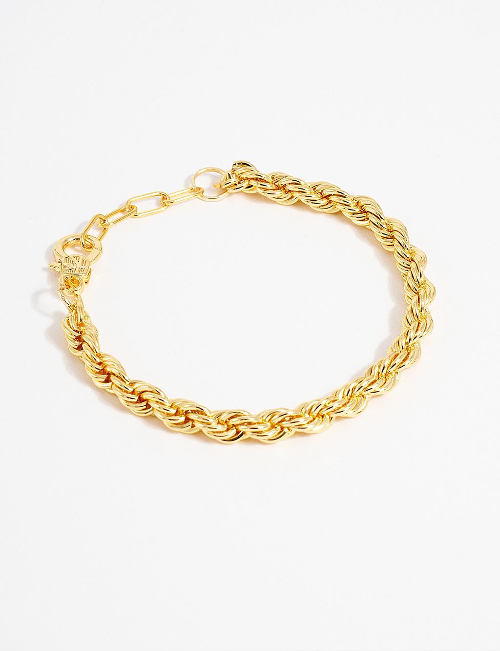 Flat Cut Bracelet Gold