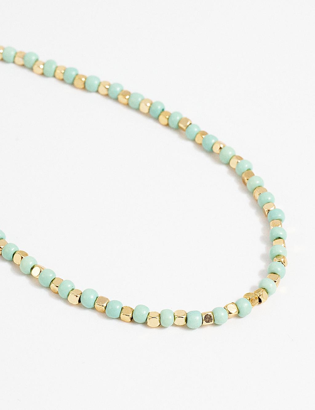 Beaded Necklace Mint