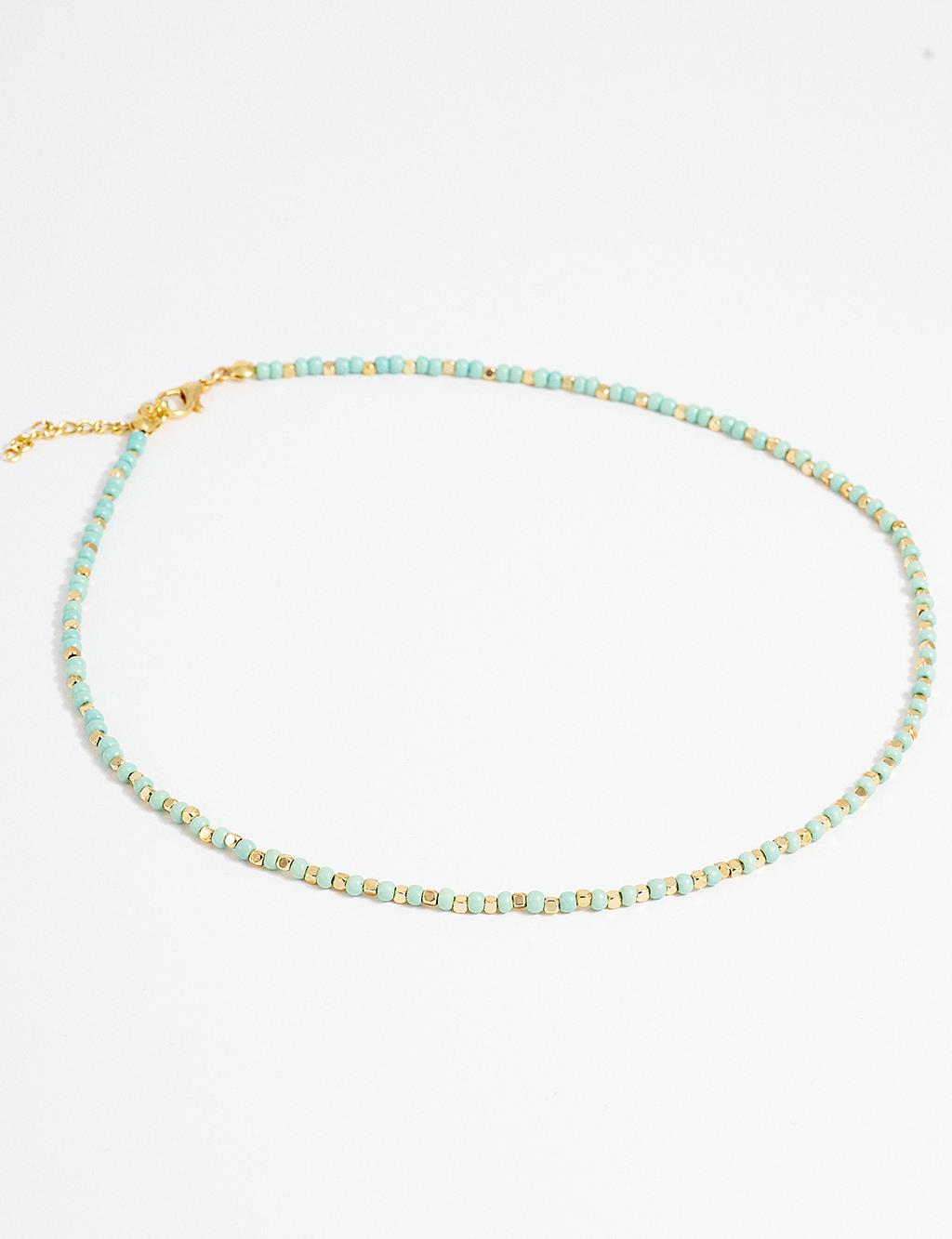 Beaded Necklace Mint