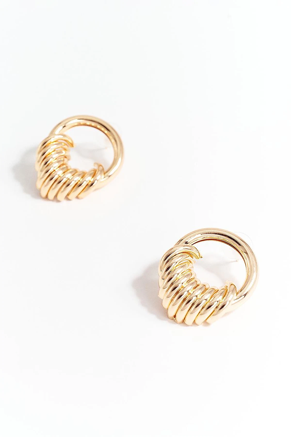Multi-Hoop Figure Earring - Gold 