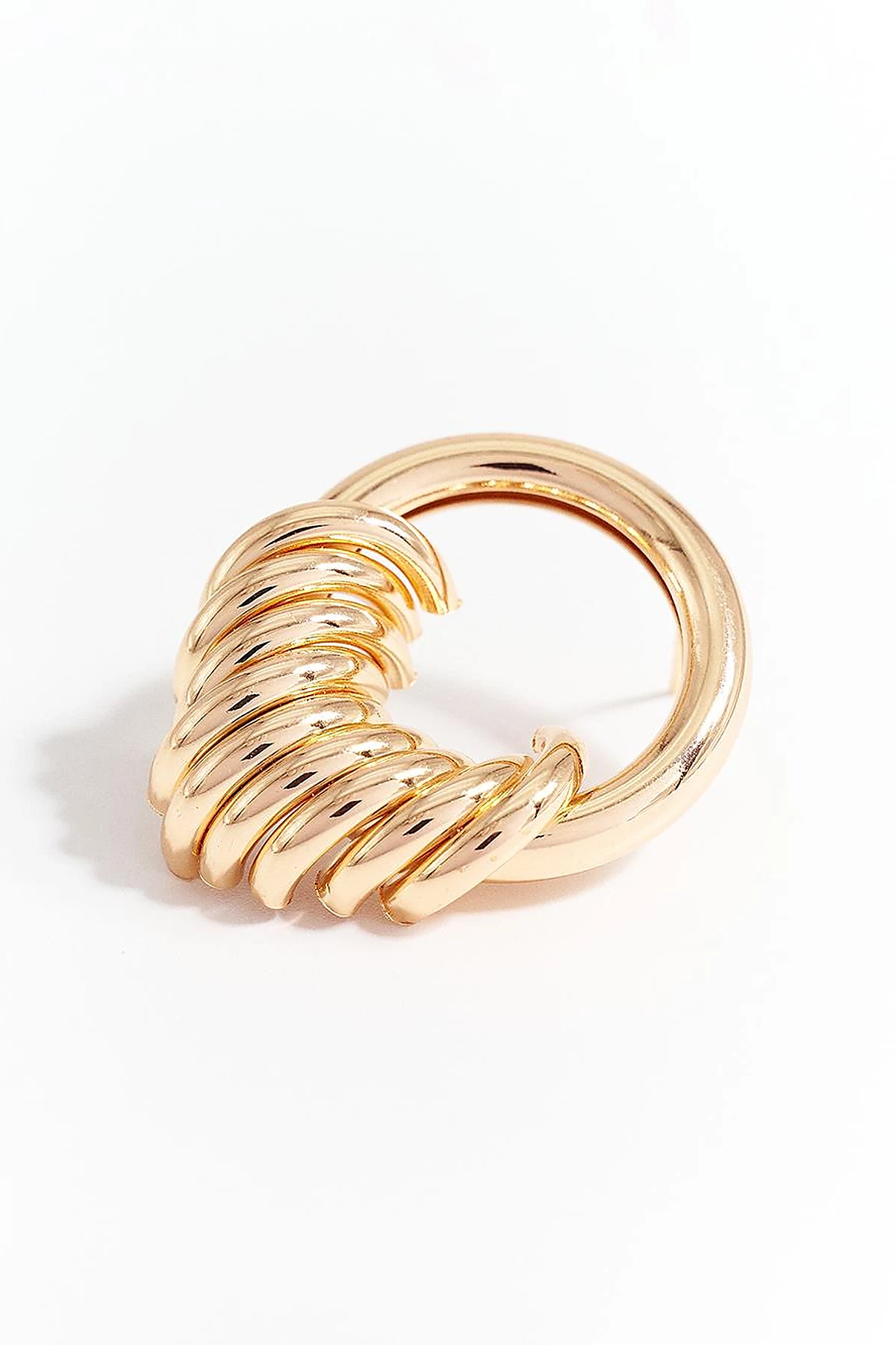 Multi-Hoop Figure Earring - Gold 