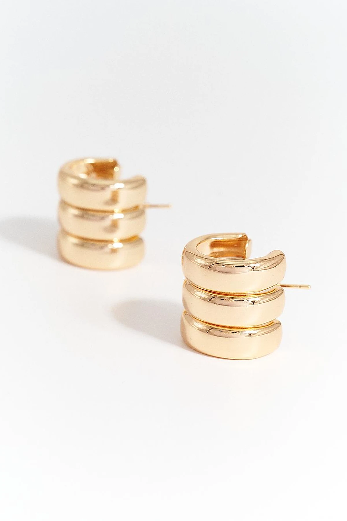 Multi-Hoop Form Earring - Gold