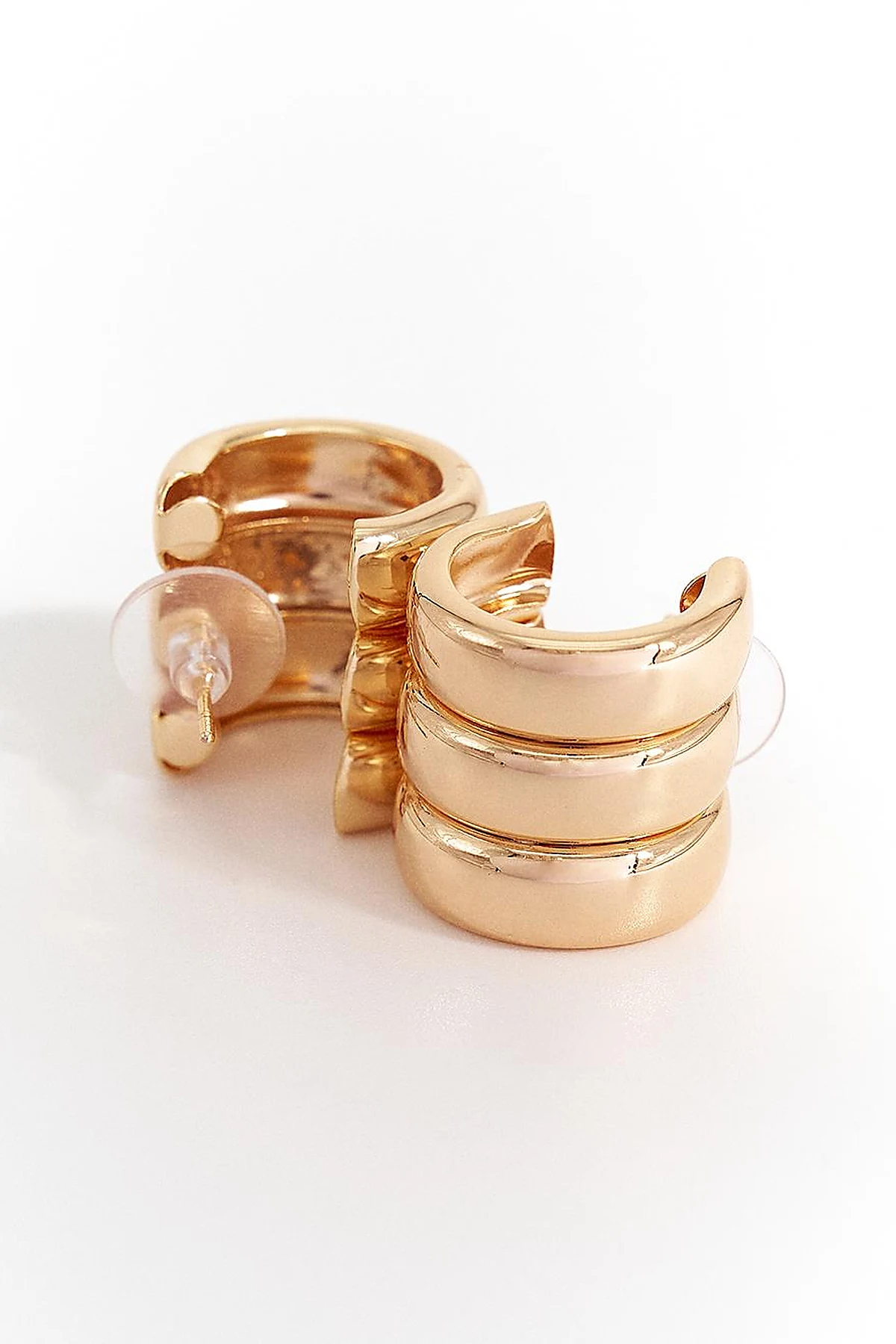 Multi-Hoop Form Earring - Gold