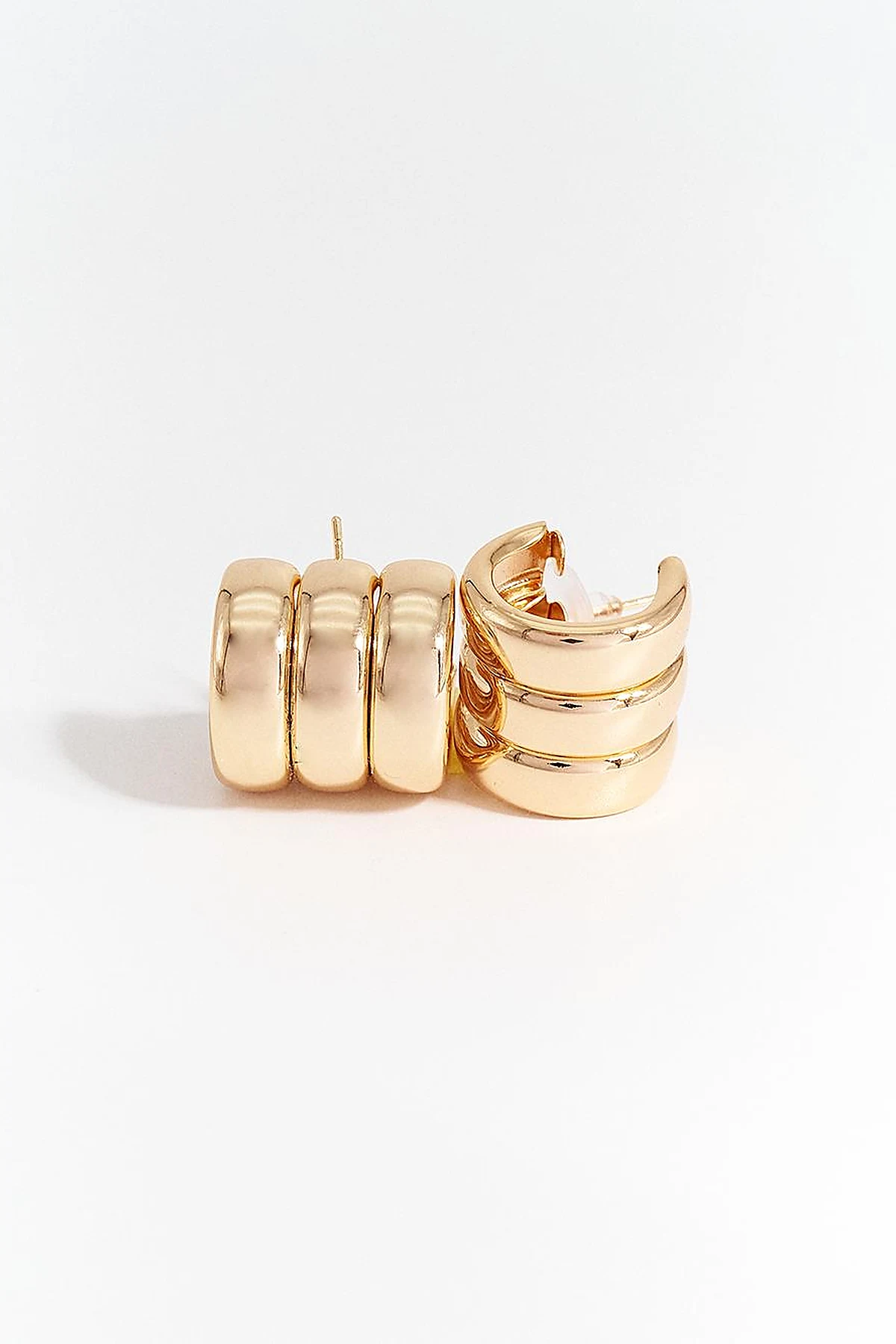 Multi-Hoop Form Earring - Gold