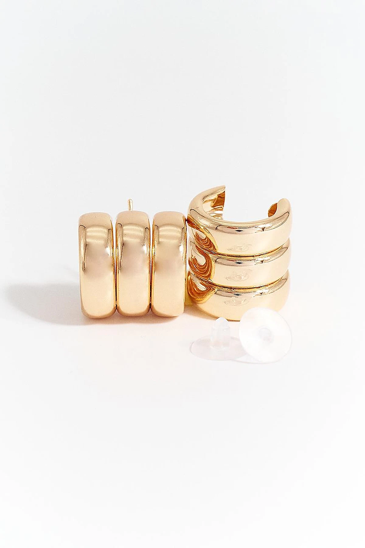 Multi-Hoop Form Earring - Gold