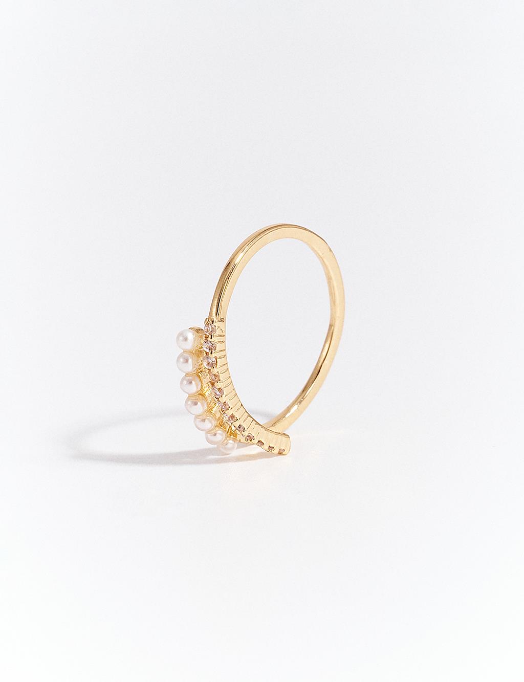 Pearl Form Ring Gold