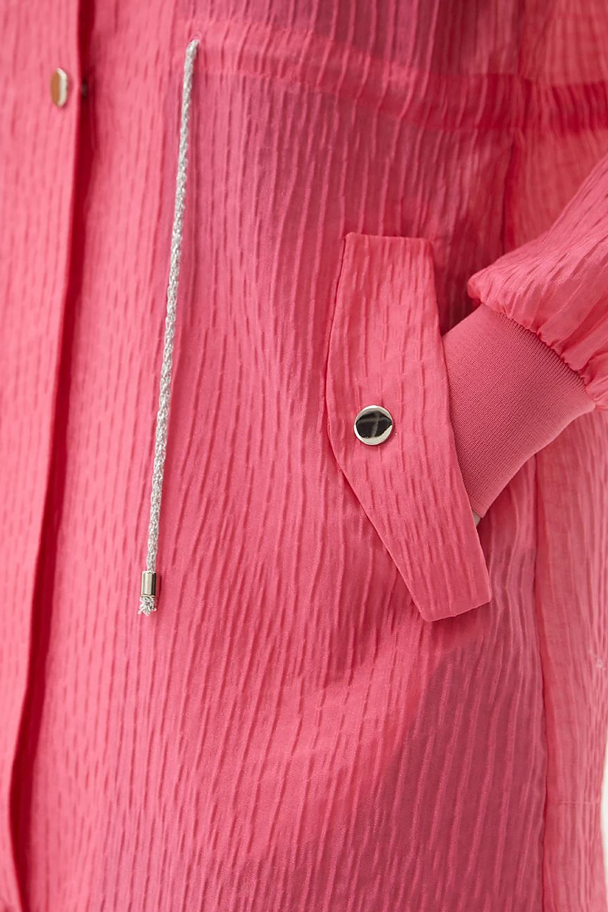 Stone Embellished Varsity Collar Jacket Candy Pink