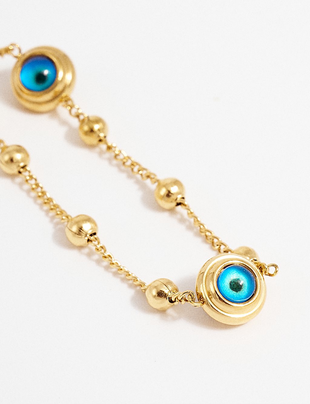 Gold Evil Eye Figured Bracelet