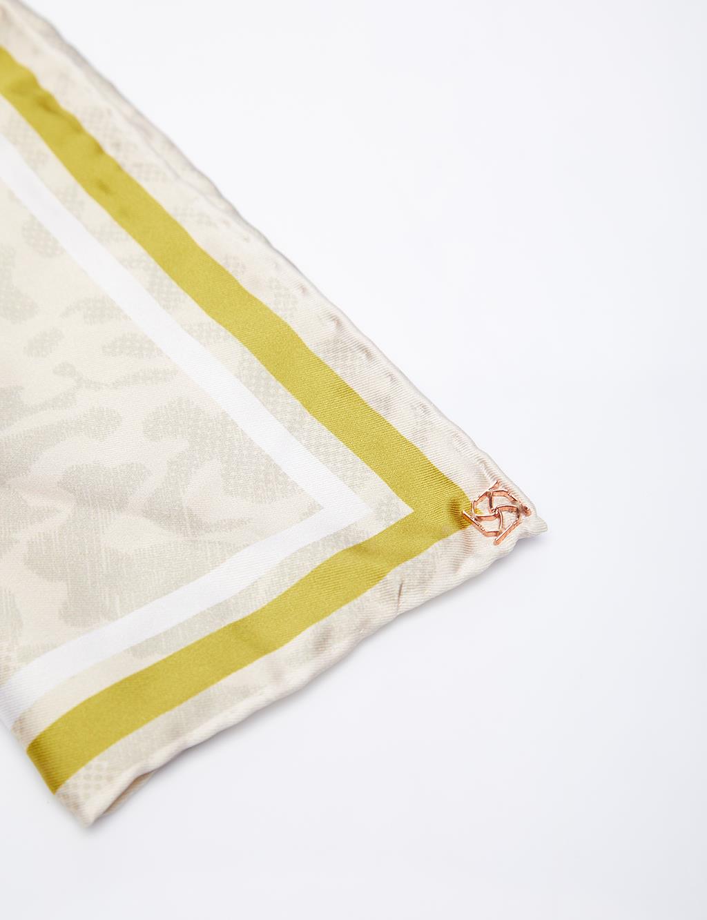 Python Patterned Scarf Beige-Khaki