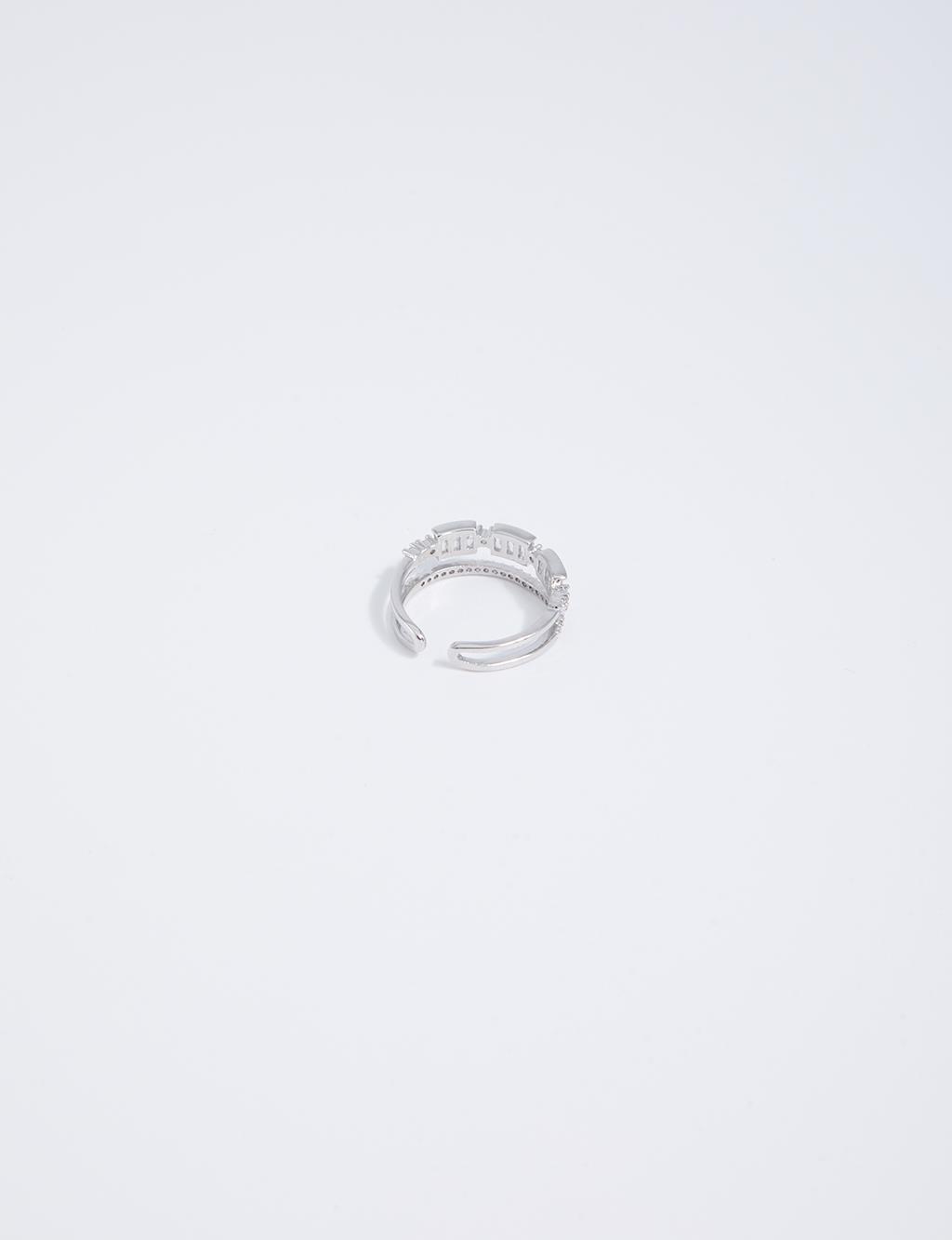 Double Look Ring Silver