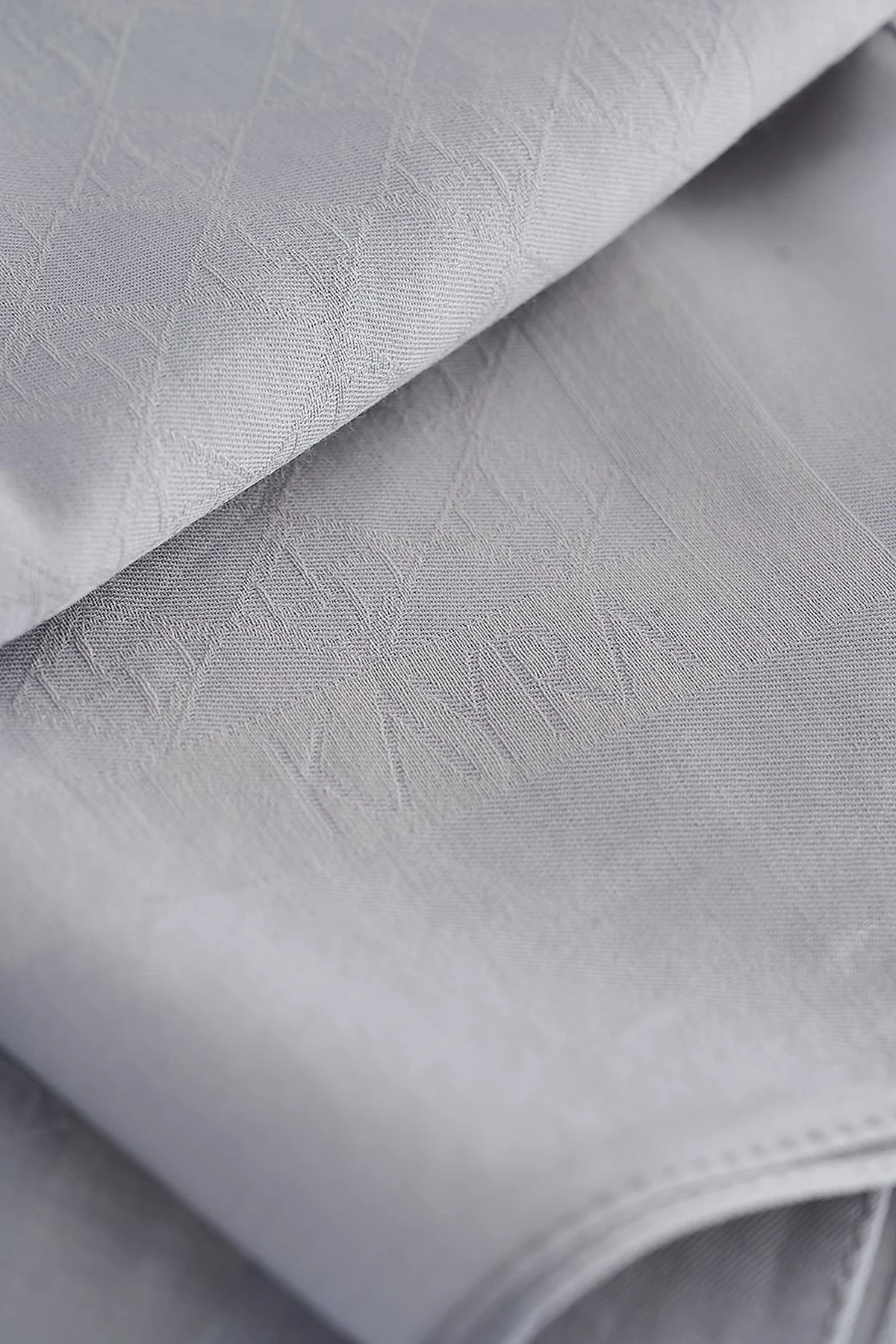 Cotton Monogram Scarf Light Gray