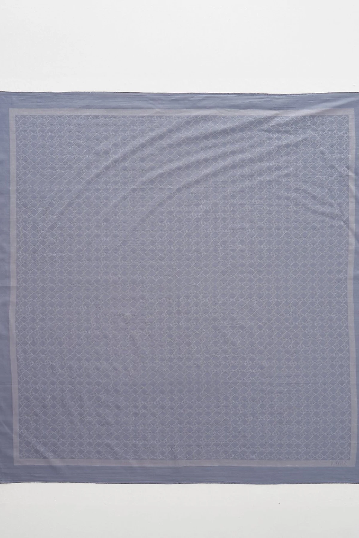 Cotton Monogram Scarf Anthracite