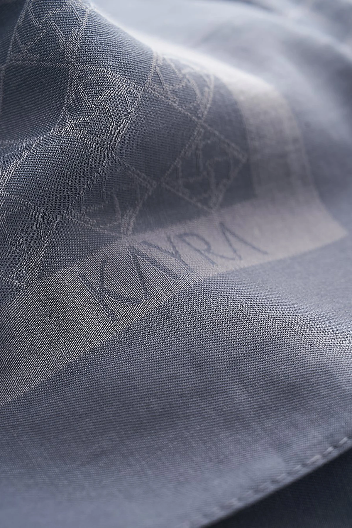 Cotton Monogram Scarf Anthracite