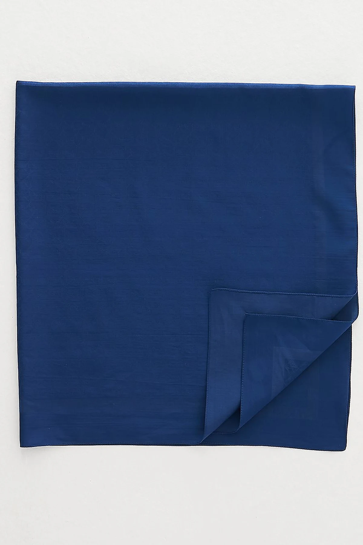 Cotton Monogram Scarf Indigo