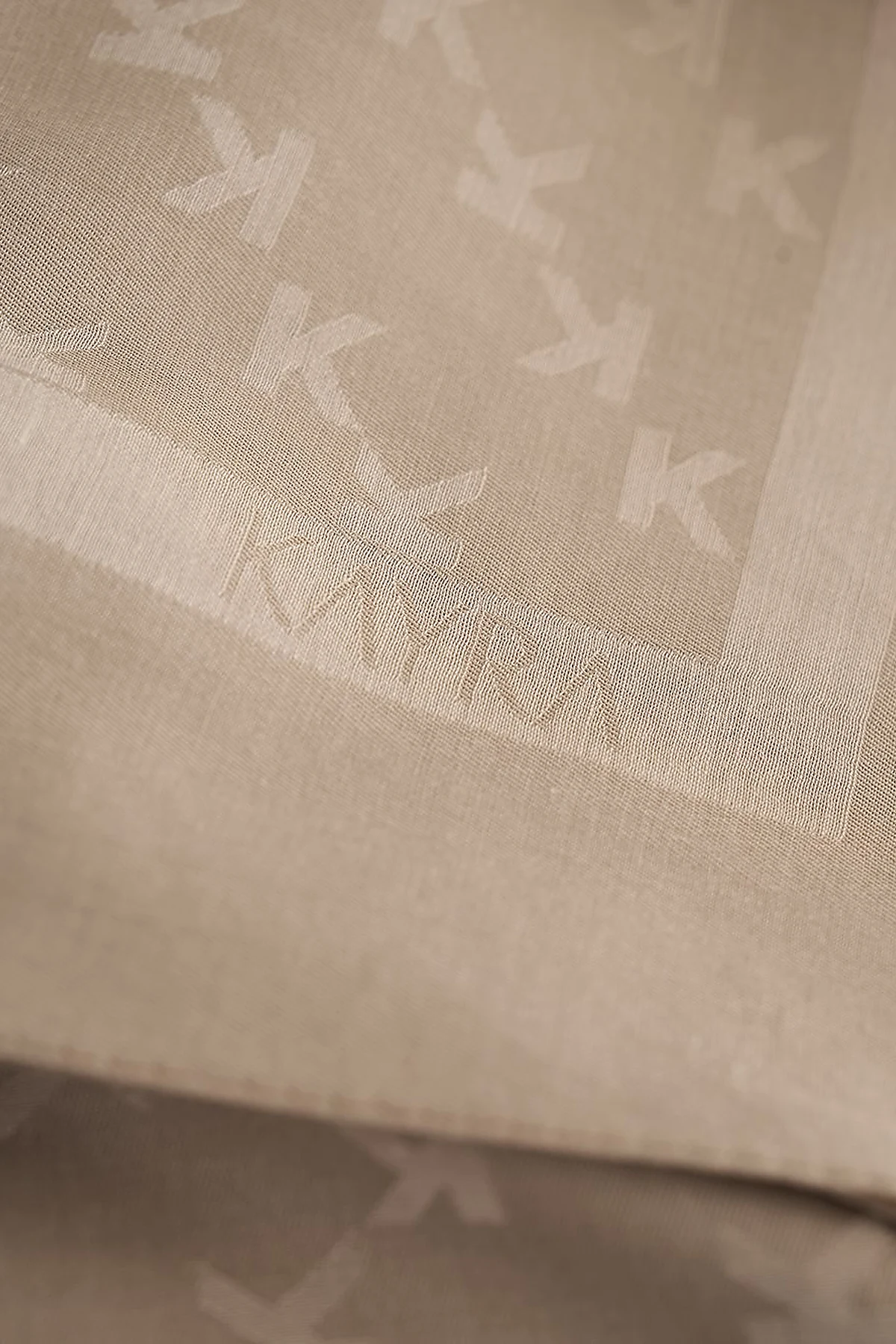 K Logo Woven Scarf Stone