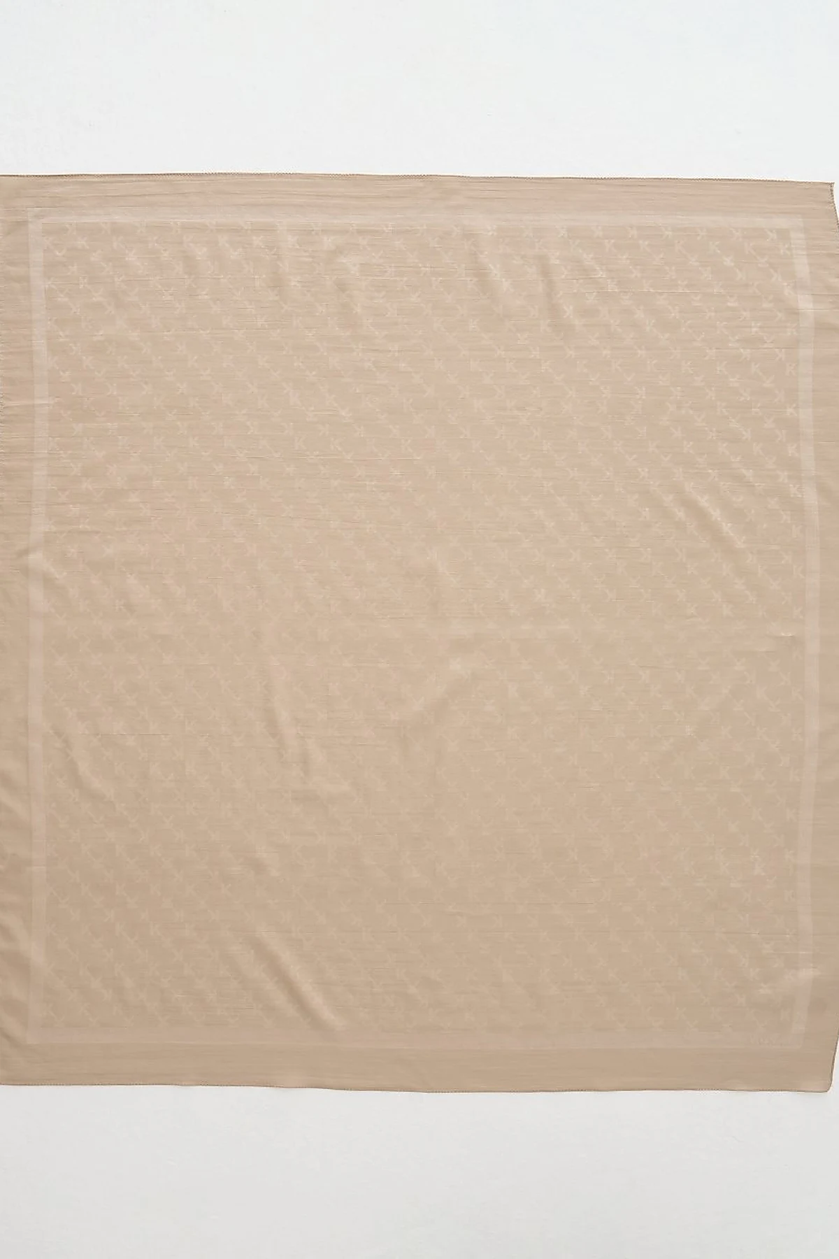 K Logo Woven Scarf Stone