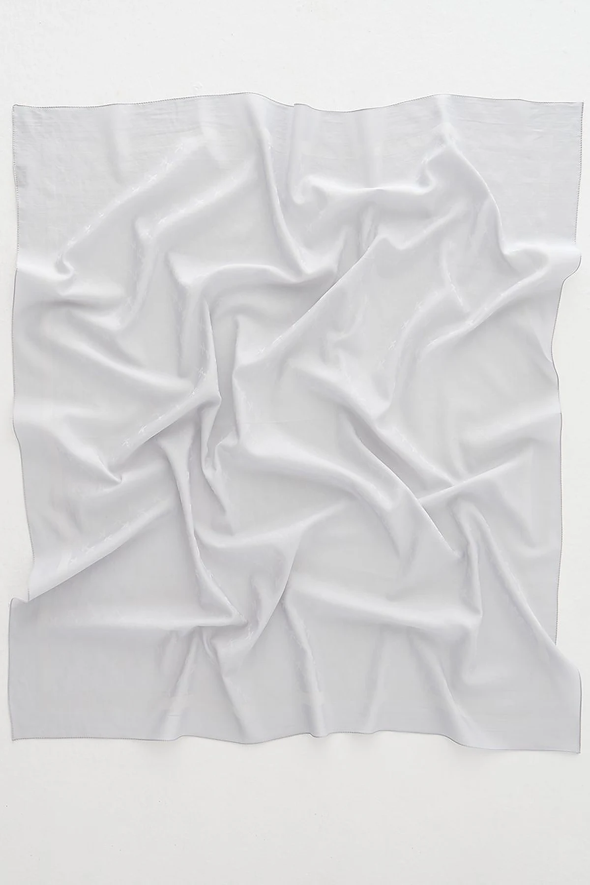 K Logo Woven Scarf Light Gray