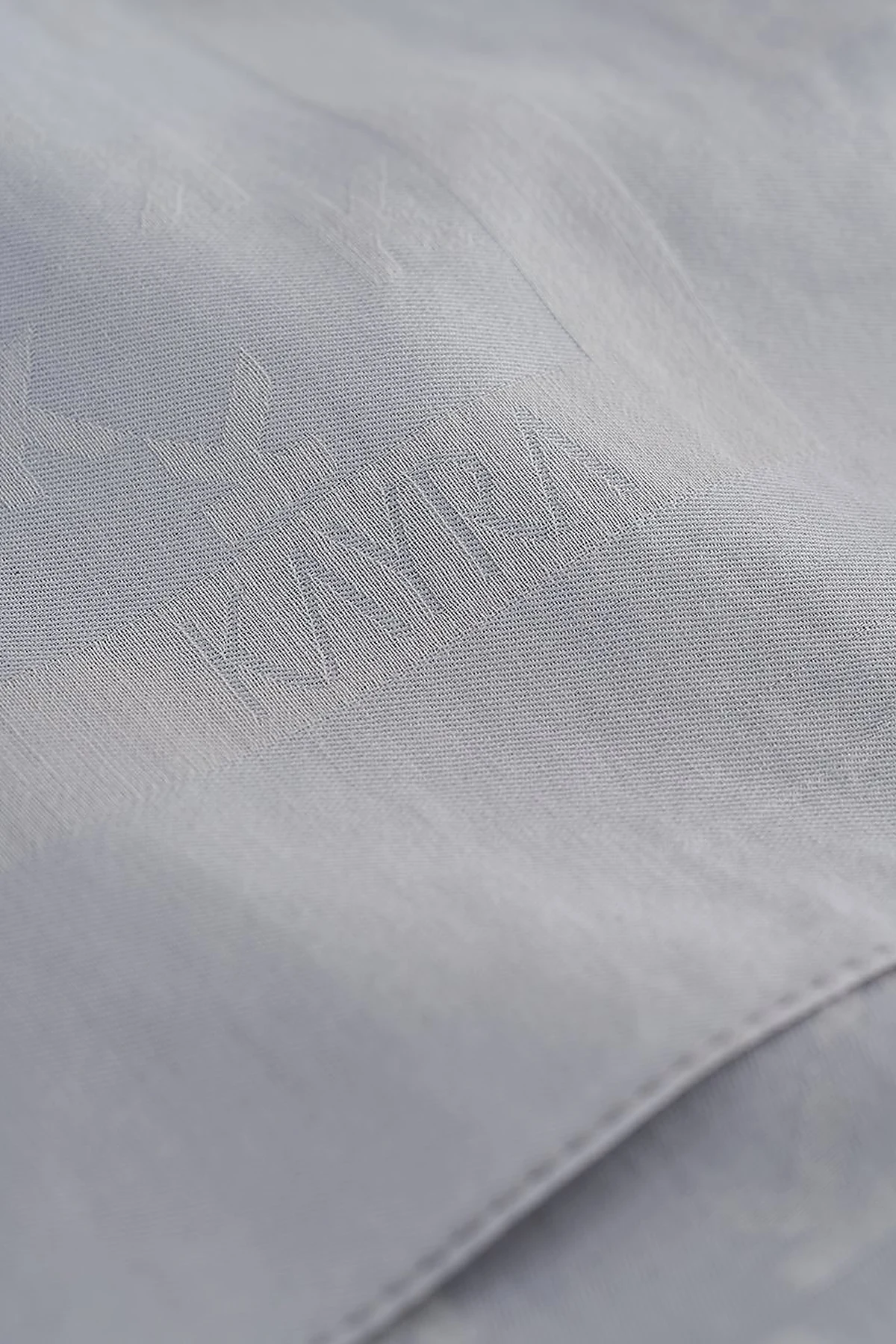 K Logo Woven Scarf Light Gray
